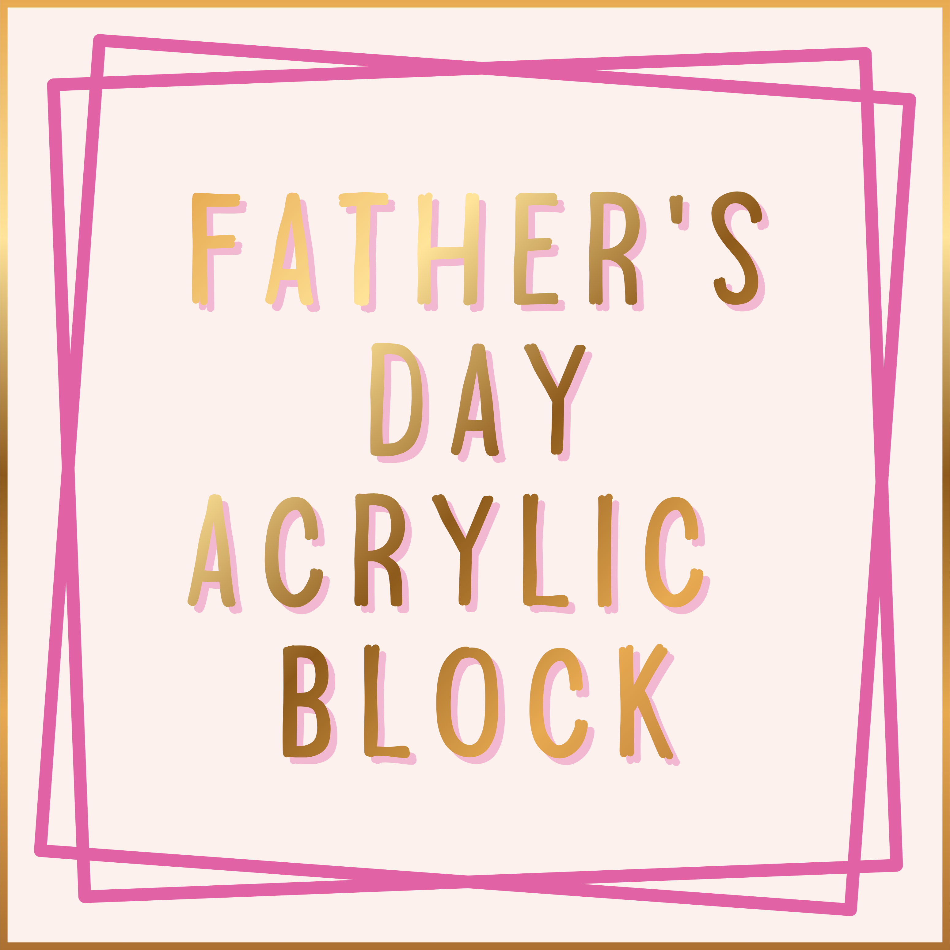 Father's Day Acrylic Block