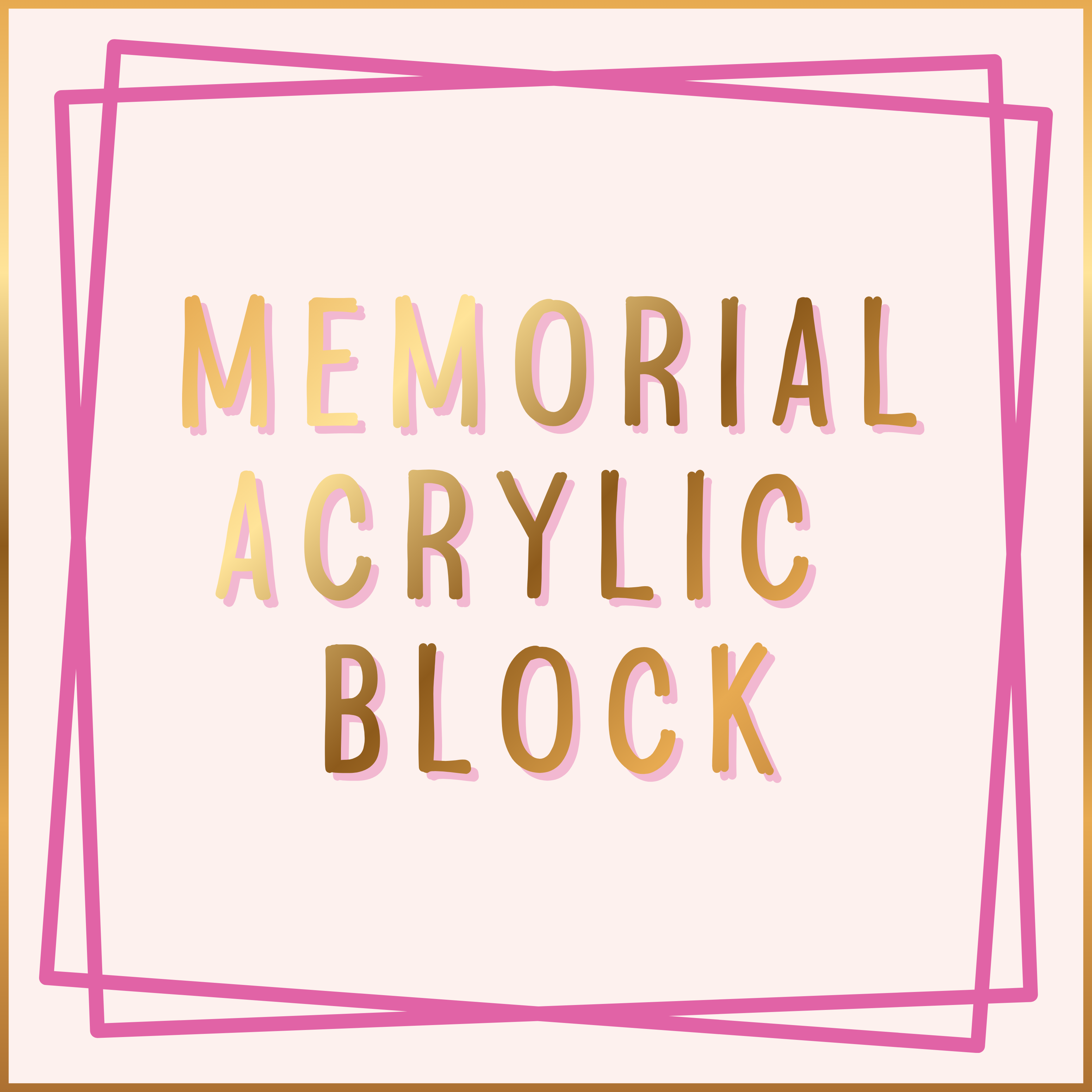 Memorial Acrylic Block