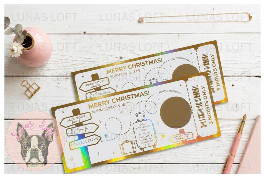 Scratch to Reveal Foil Tickets