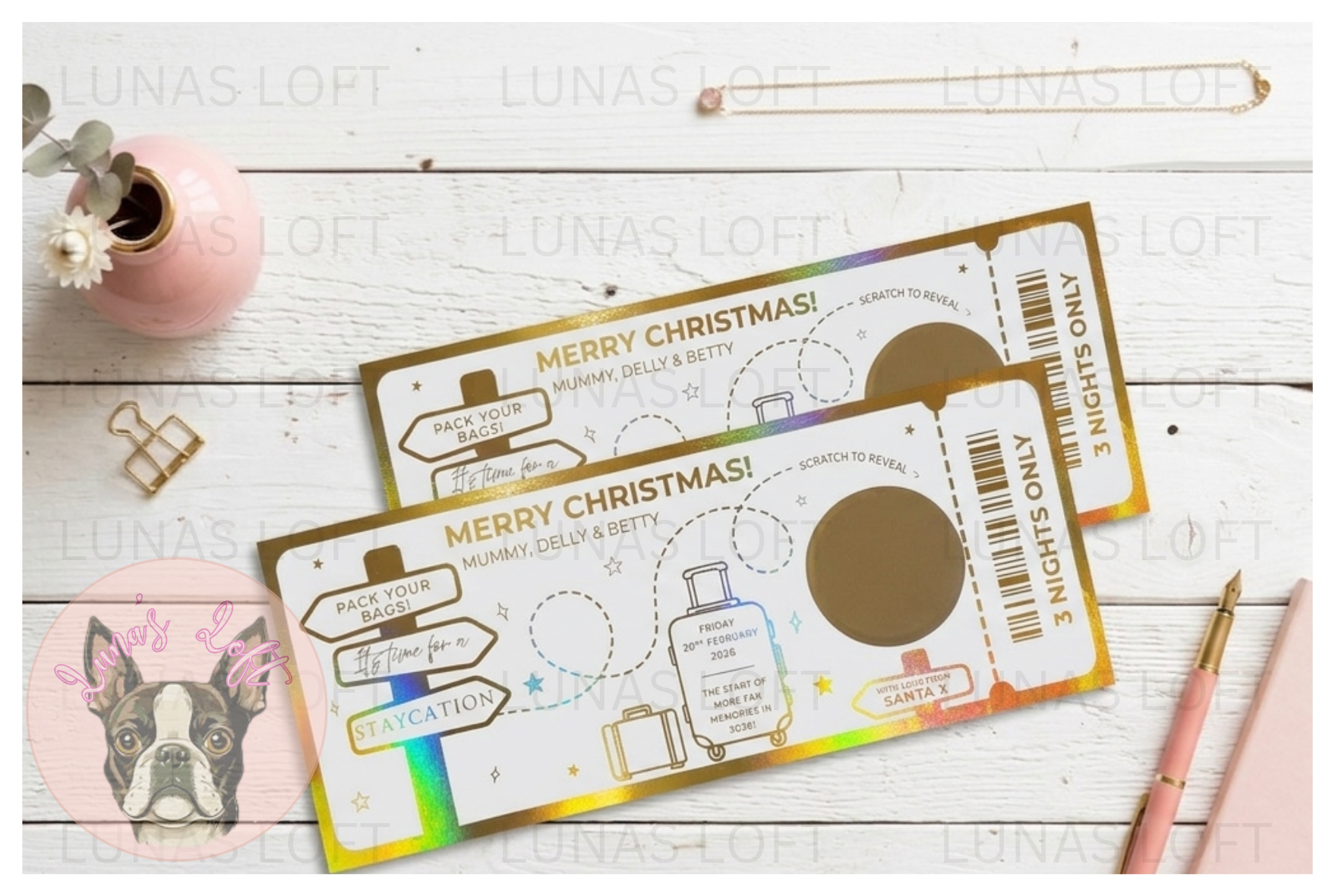 Scratch to Reveal Foil Tickets