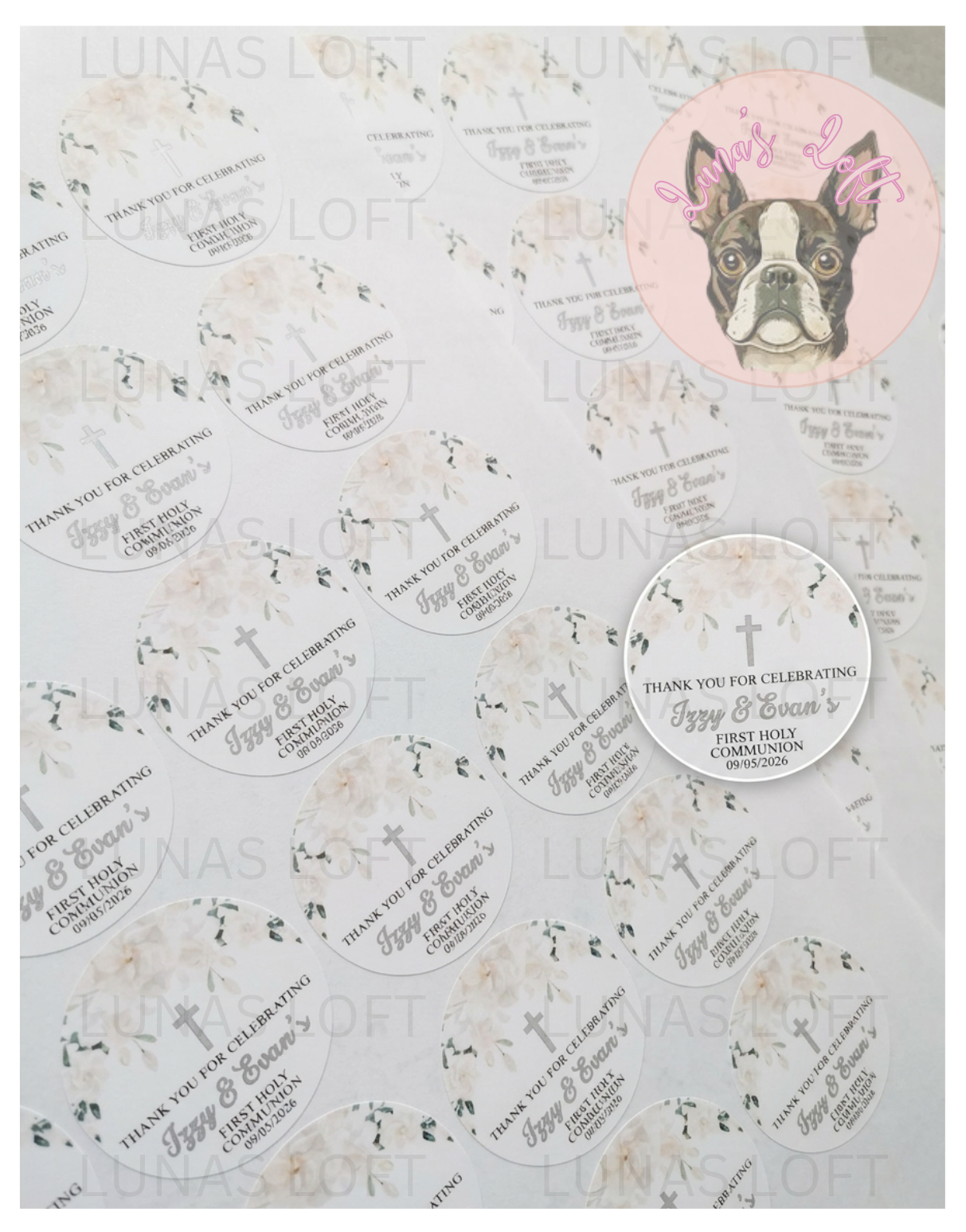 A4 Sheets Of Round Stickers