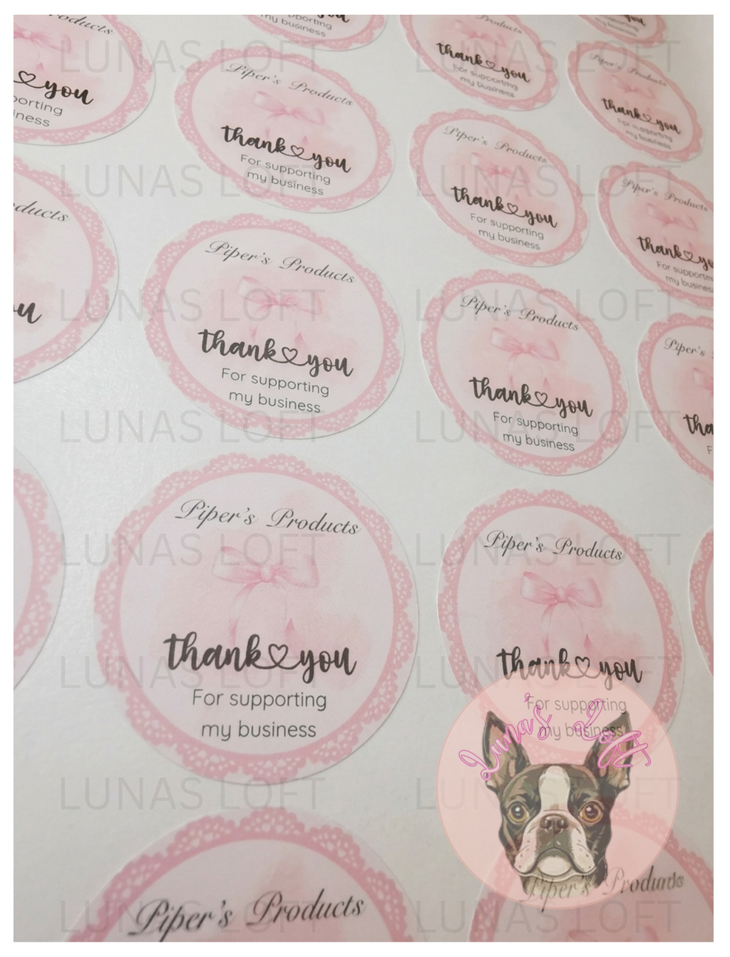A4 Sheets Of Round Stickers