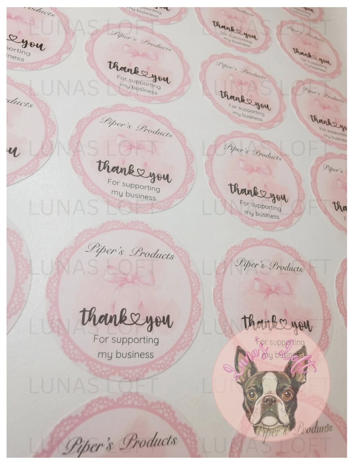 A4 Sheets Of Round Stickers