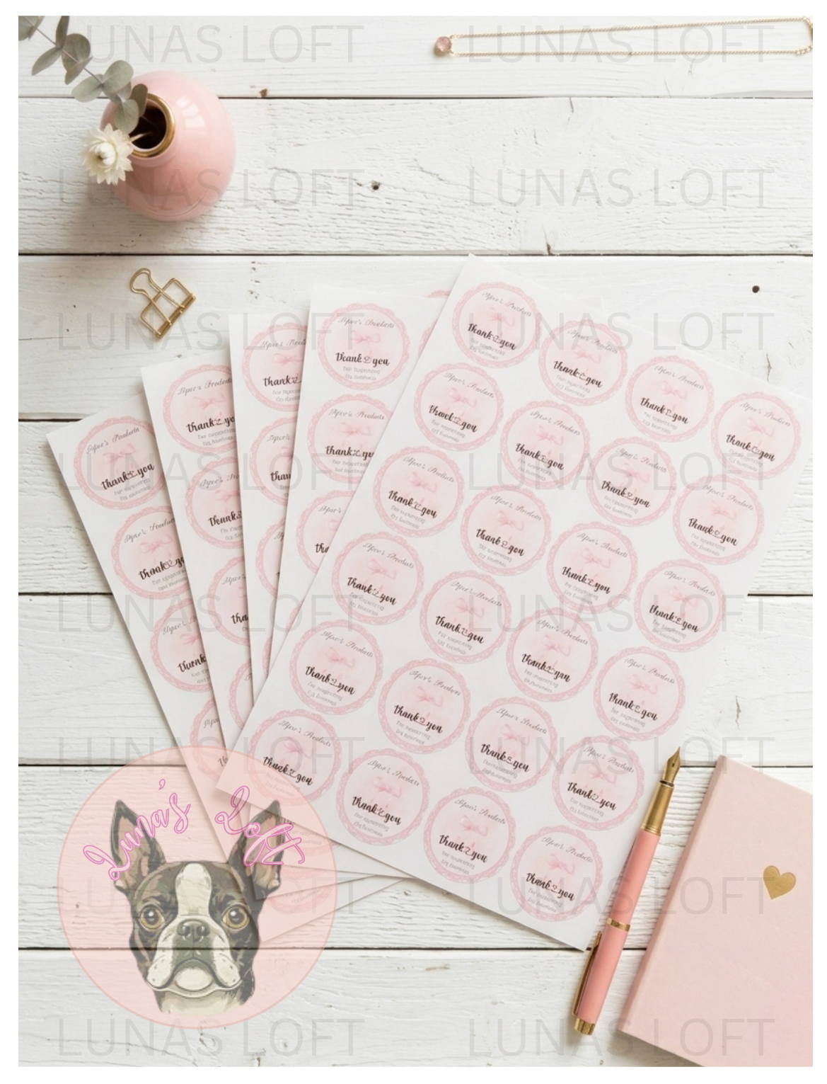 A4 Sheets Of Round Stickers