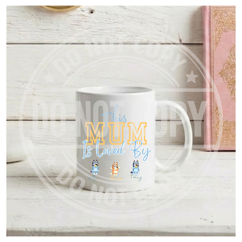 Bluey Themed Personalised Mug