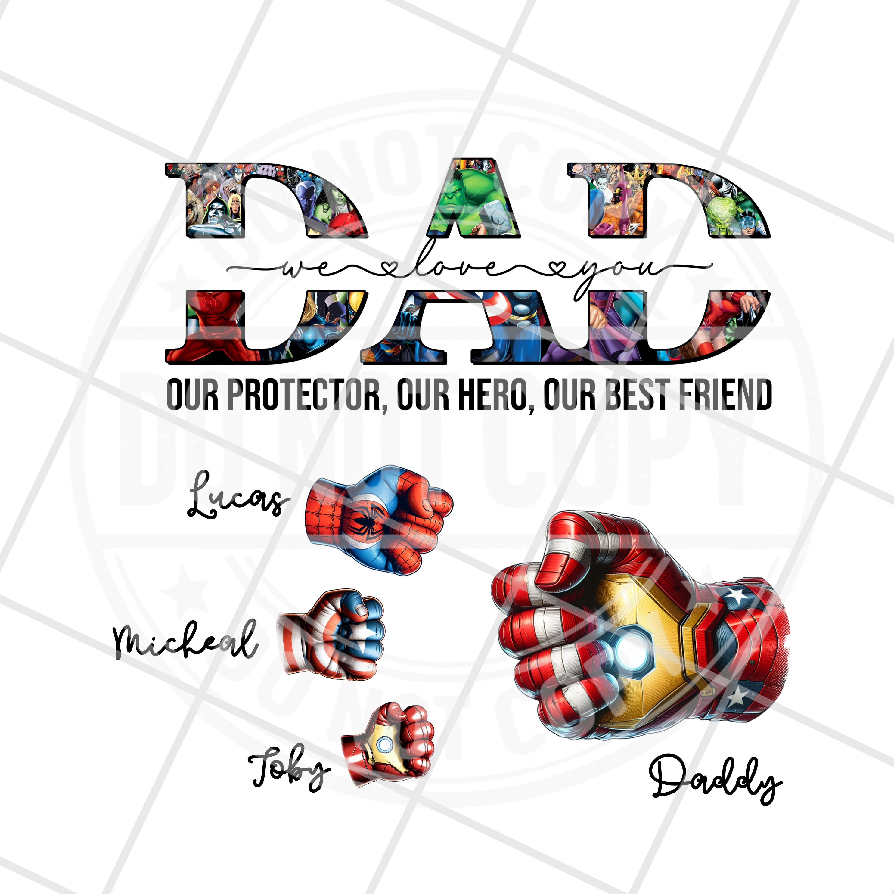 Superhero Fists - Print