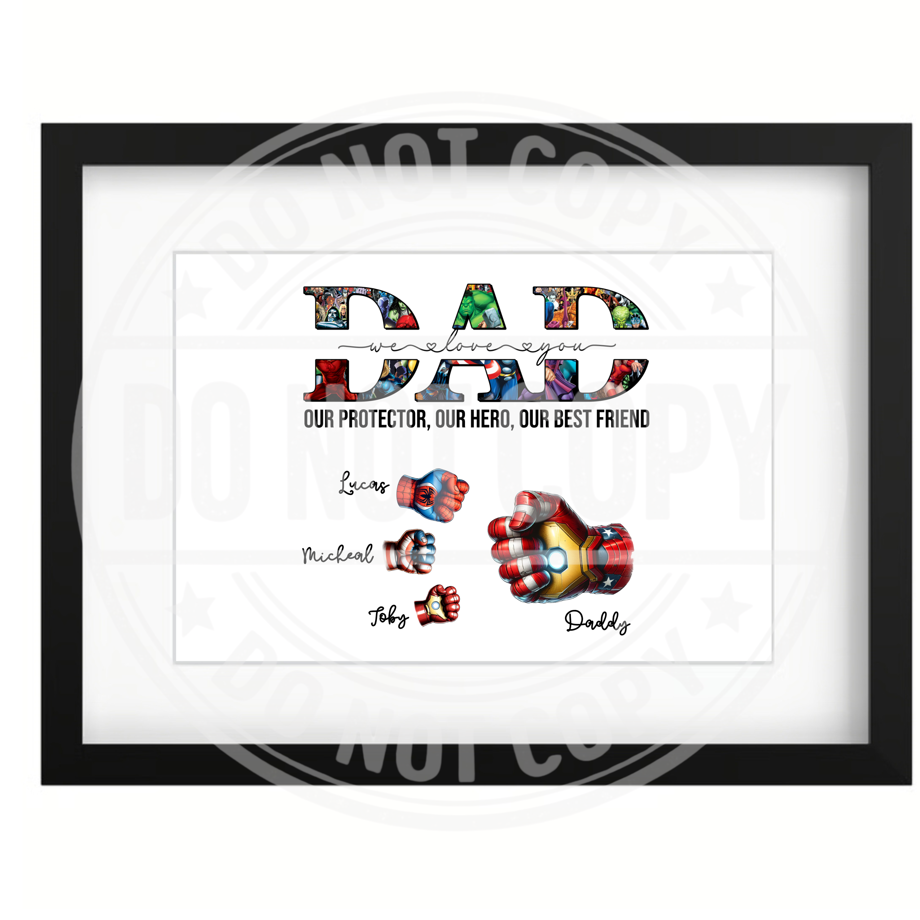 Superhero Fists - Print