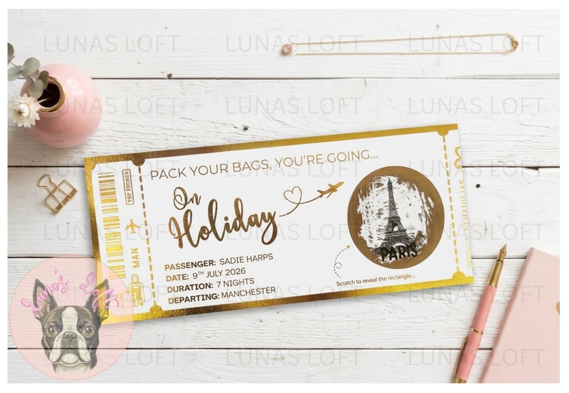 Scratch to Reveal Foil Tickets