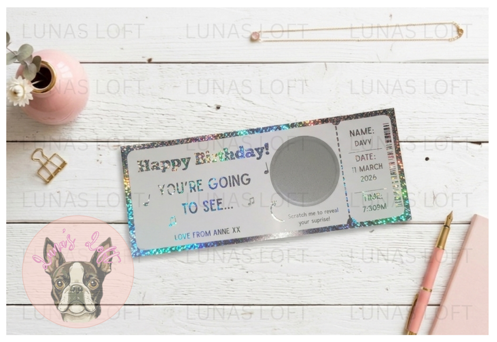 Scratch to Reveal Foil Tickets
