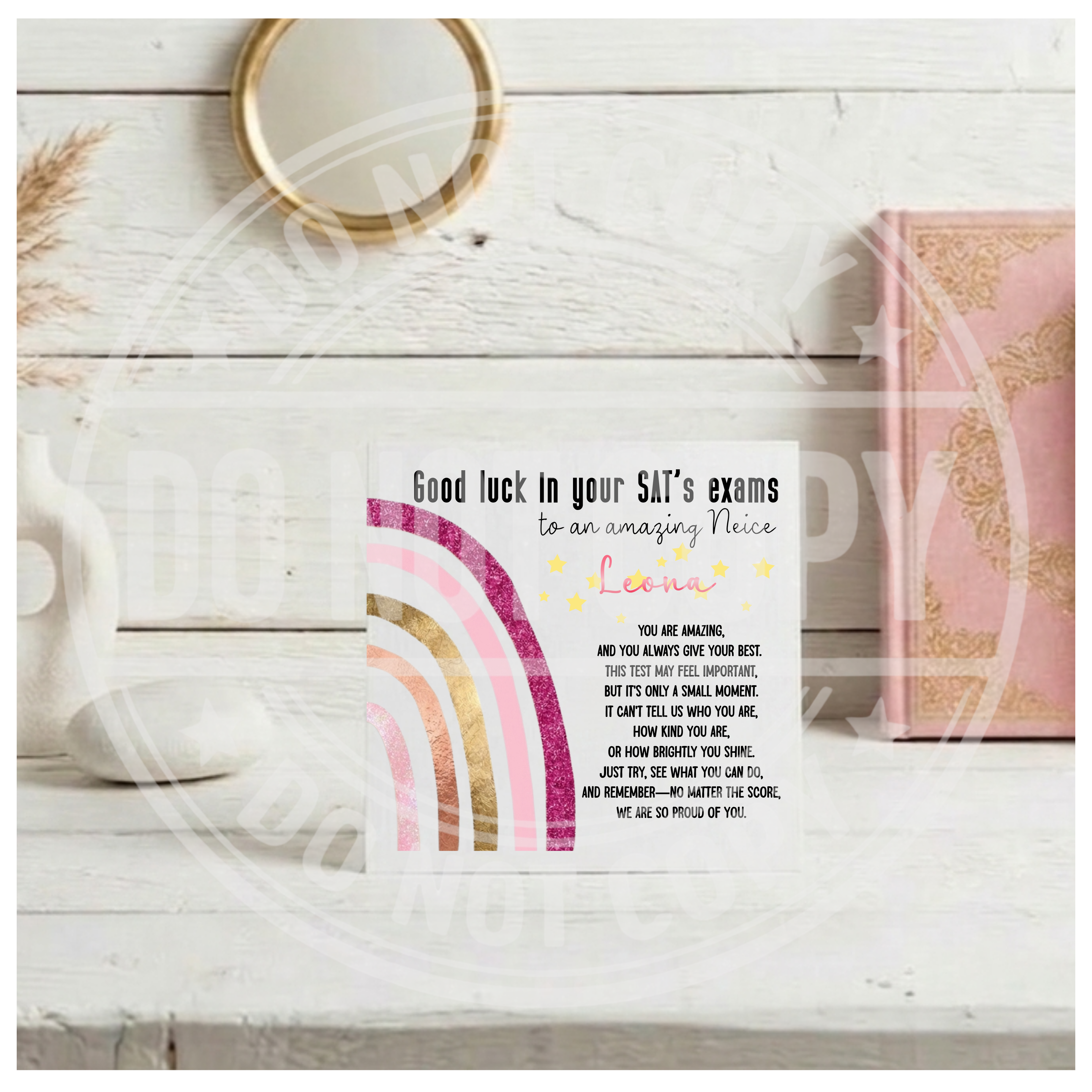Rainbow Good Luck Card