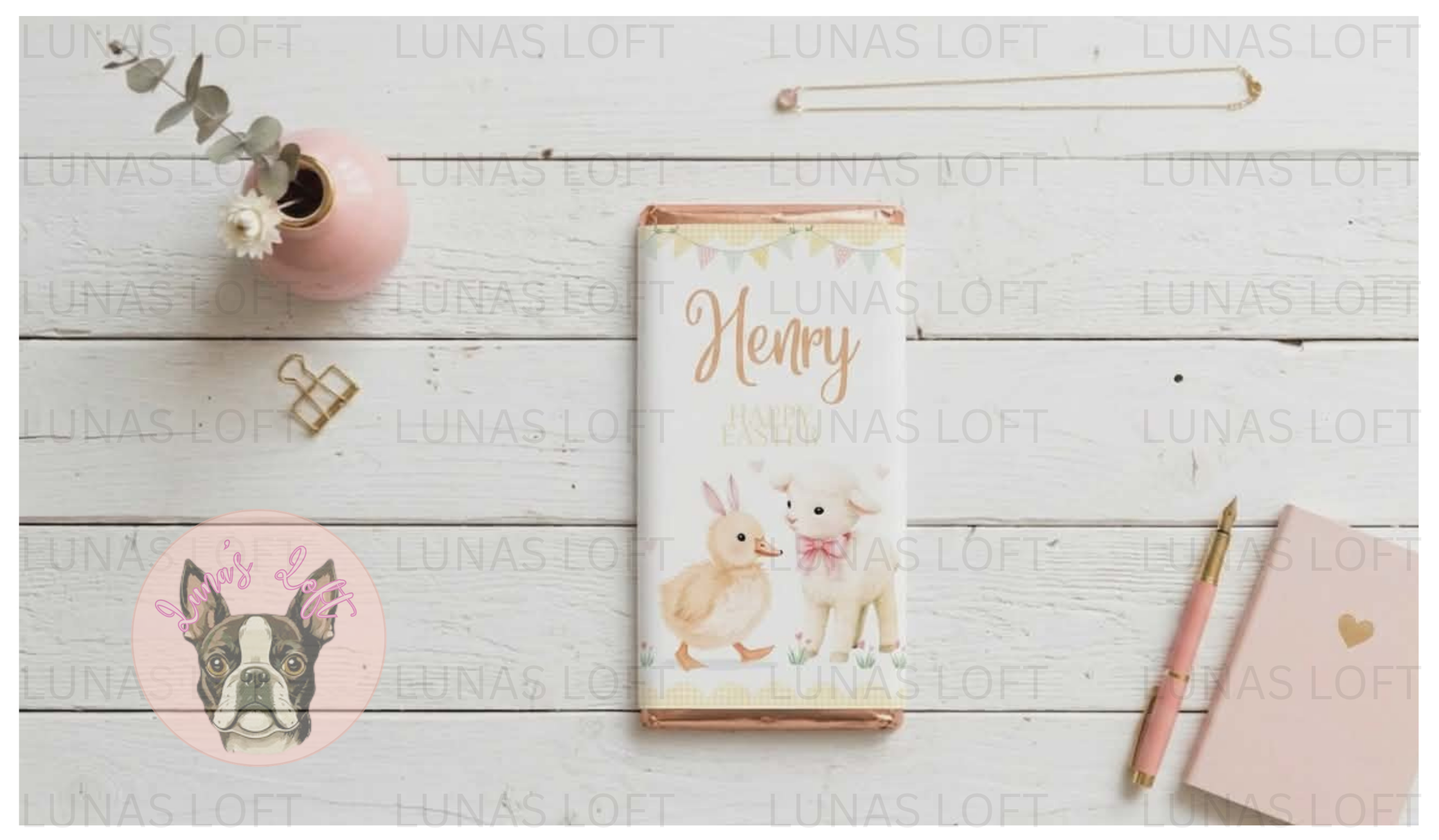 Personalised Easter Galaxy Bar