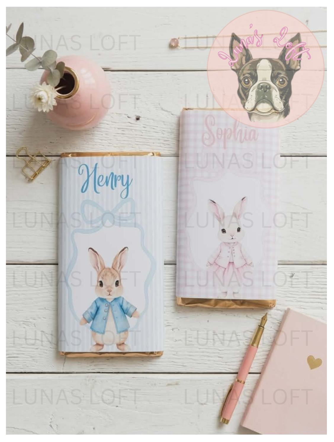 Personalised Easter Galaxy Bar