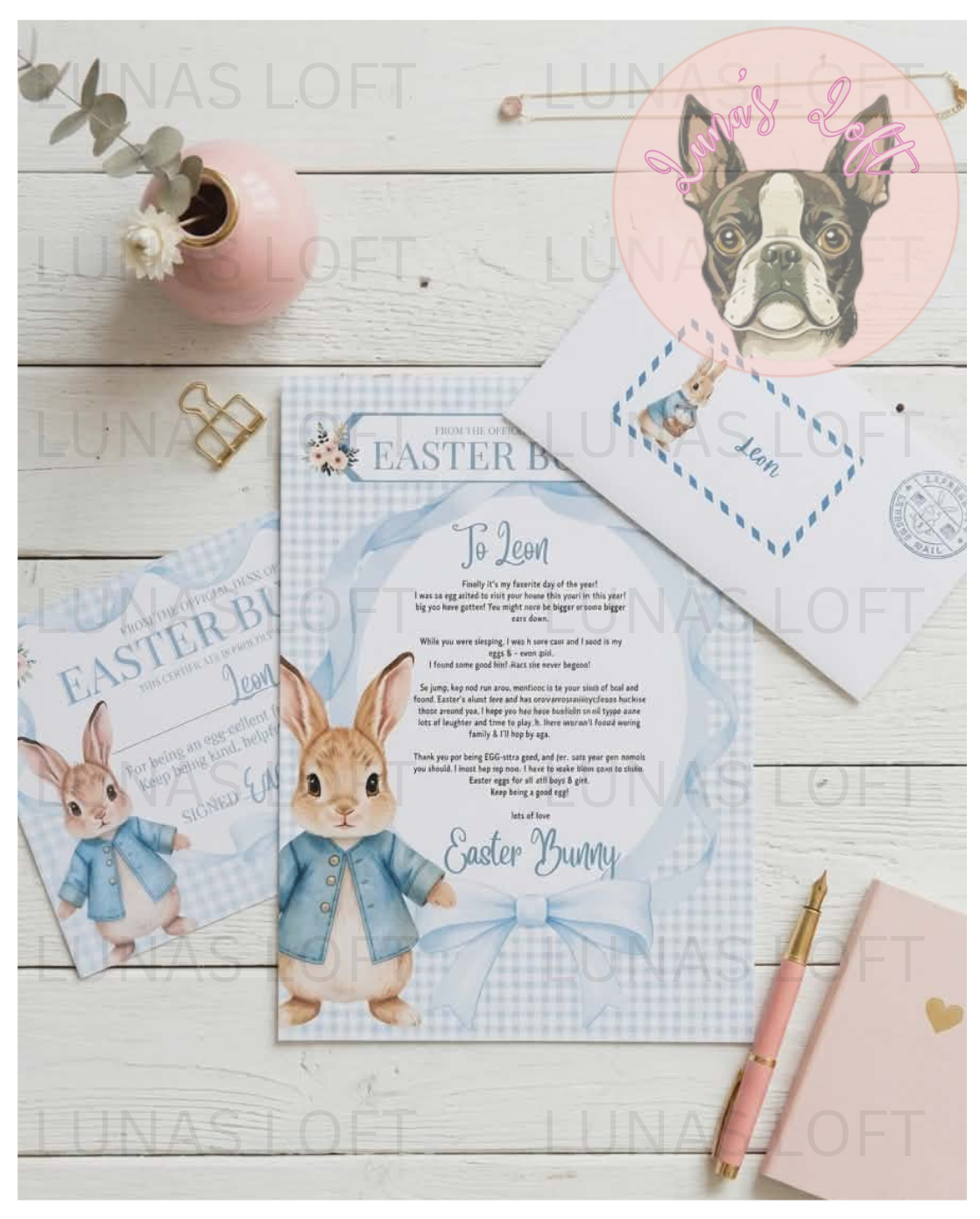 Personalised Certificate From The Easter Bunny