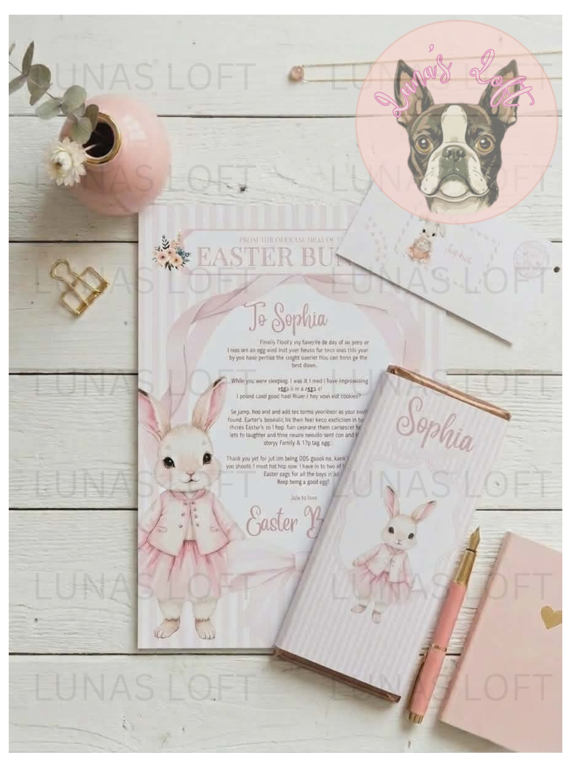 Personalised Easter Galaxy Bar