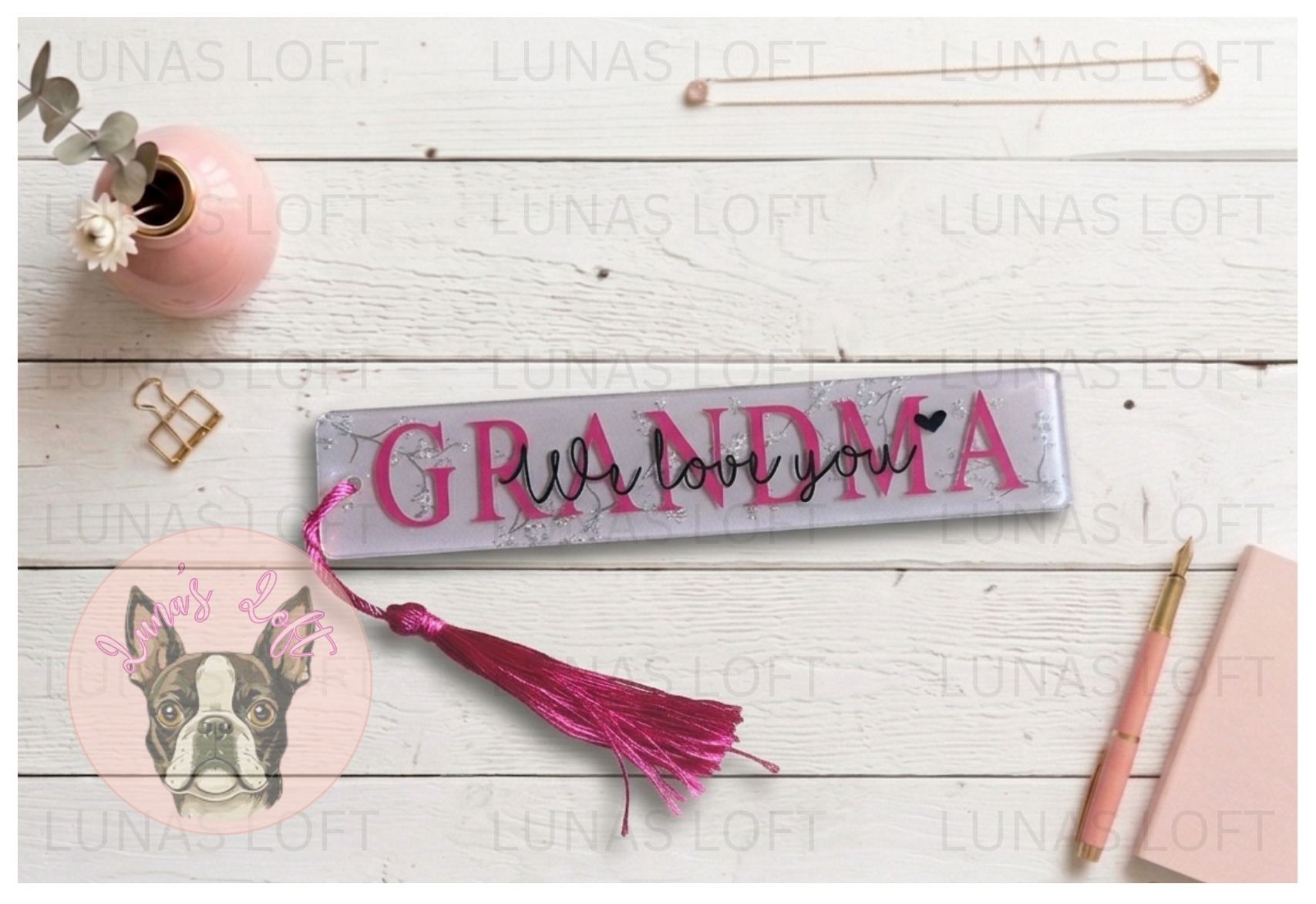 Bookmark - 'We love you'