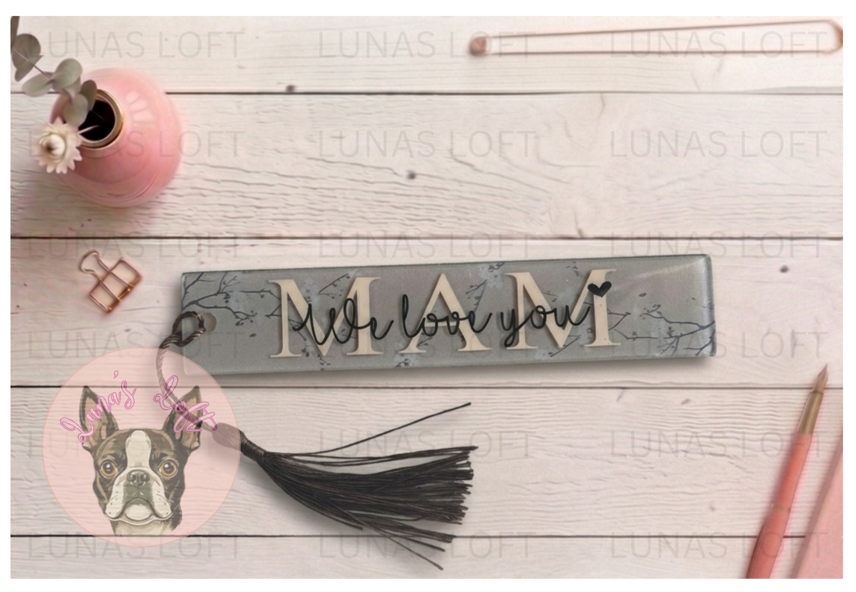 Bookmark - 'We love you'