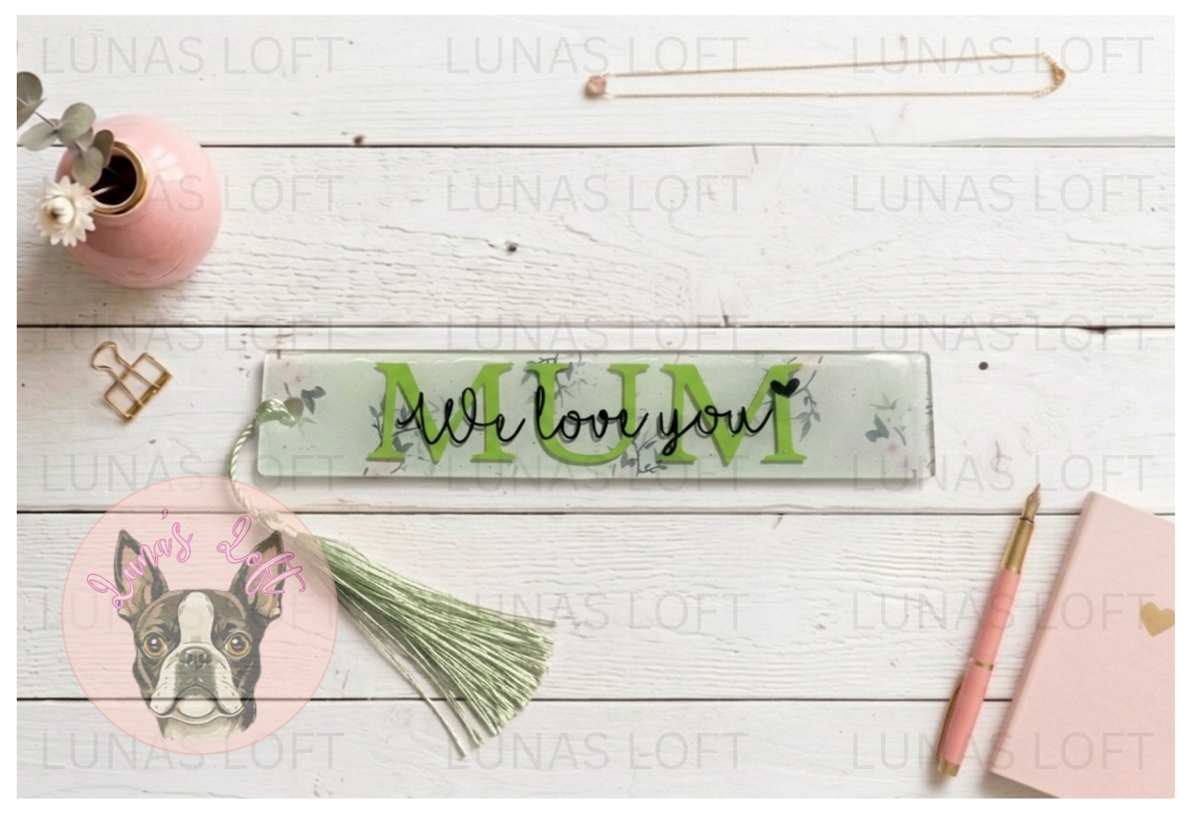 Bookmark - 'We love you'